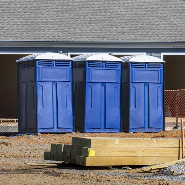 how often are the portable restrooms cleaned and serviced during a rental period in Clint TX